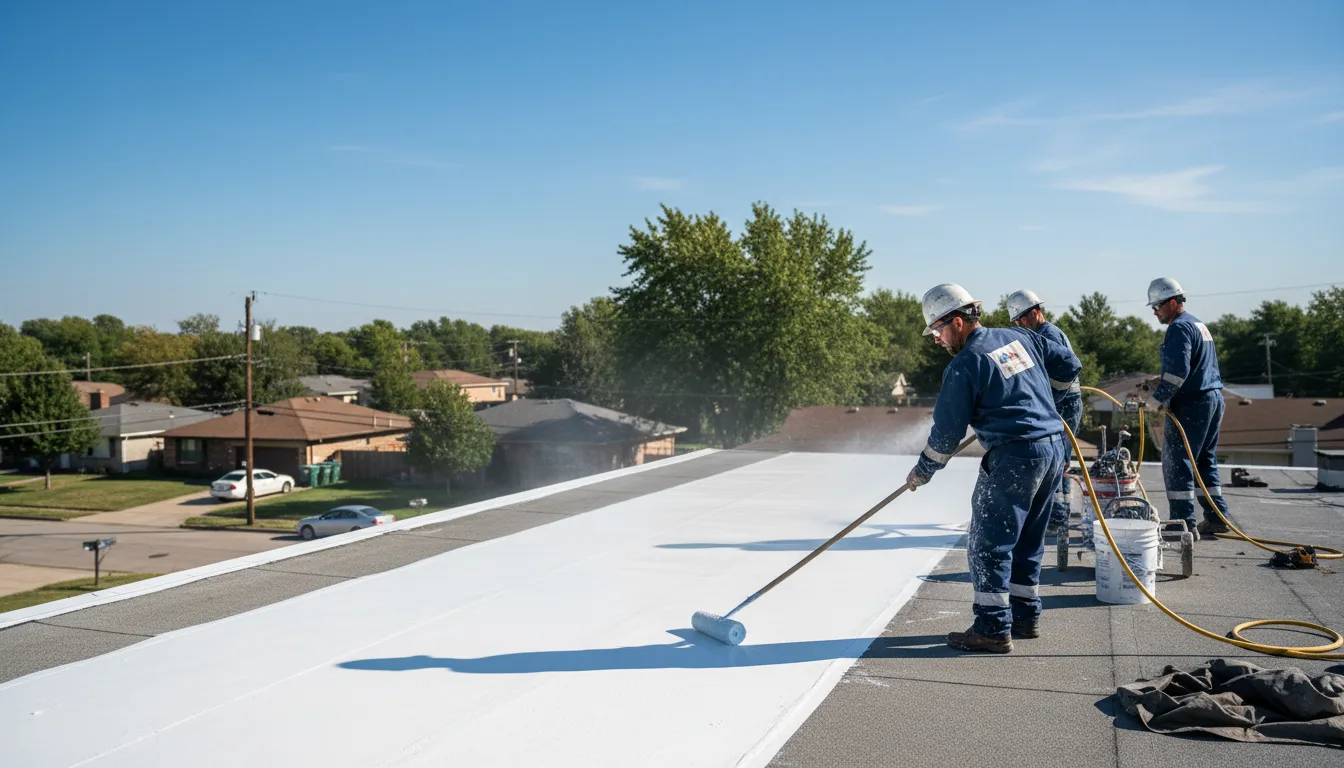 Commercial roof coating in Mackey, IN near me